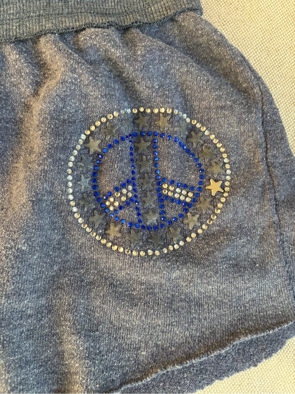 Vintage Havana Peace Sign Knit Shorts, Girls size L (14) - Picture 2 of 4